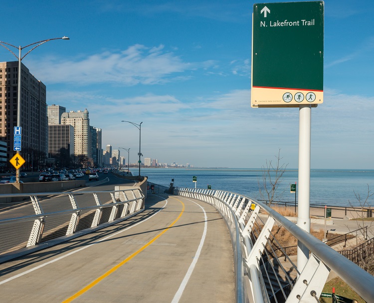 Mayor Emanuel Opens First Section of Navy Pier Flyover Project